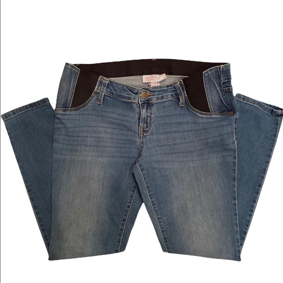 Maternity Jeans Jeggings Distress Wash Size 8 29R - Picture 12 of 16